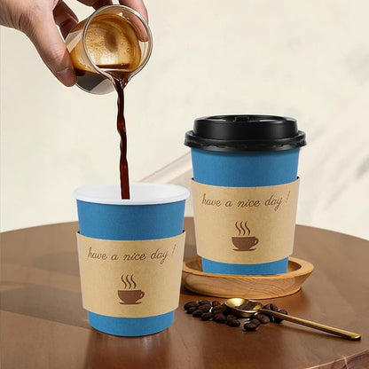 Clawsoff 100 Pack 10 oz Disposable Paper Coffee Cups - Image 6