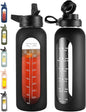 CIVAGO 40 oz Glass Water Bottle by CIVAGO