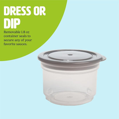 Tasty Travel Snack Cups with Spoons, On-The-Go Snacking, Divided Compartments - Image 6