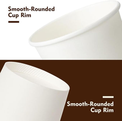 YEEHAW 12 oz Disposable Paper Coffee Cups, 100 Pack | Includes Lids & Sleeves - Image 4