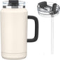 Hydraful 64 oz Tumbler with Handle and Straw by Hydraful
