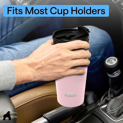 GORILLA GRIP 304 Stainless Steel Double Insulated Travel Coffee Mug, Leakproof - Image 9