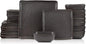Stone lain Grace Square Stoneware Dinnerware Set, 24 Piece Service For 8, Brown