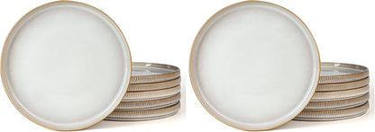 famiware Star Dinner Plates for 6, 10 inches Plate Set, Scratch Resistant by Famiware