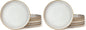 famiware Star Dinner Plates for 6, 10 inches Plate Set, Scratch Resistant by Famiware