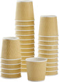 Karat Coffee Hot Cups 4oz Kraft Small Ripple Disposable Paper Cups, Picnic or by Karat