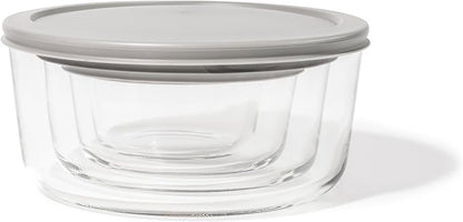 8-Piece Glass Food Storage Containers Set | Round, Microwave & Dishwasher Safe - Image 5