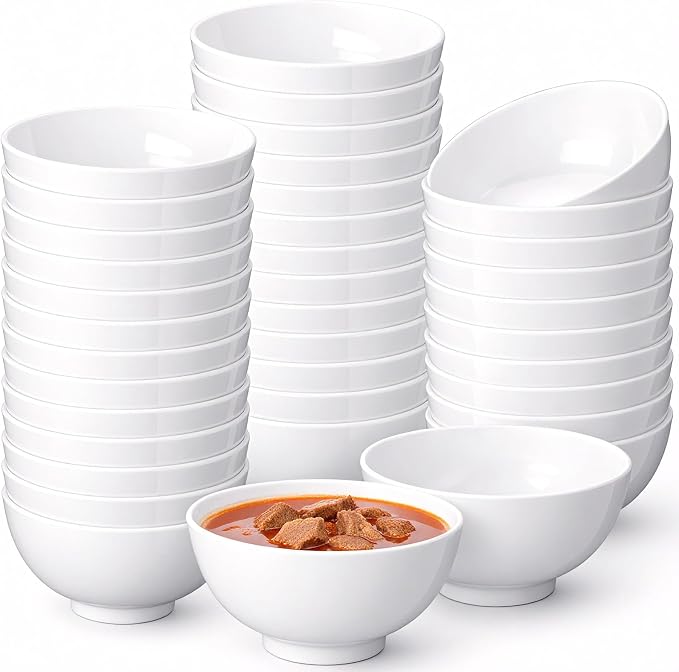 Tioncy 36 Pcs Bowls Set Unbreakable Dessert Soup Salad Bowls by Tioncy