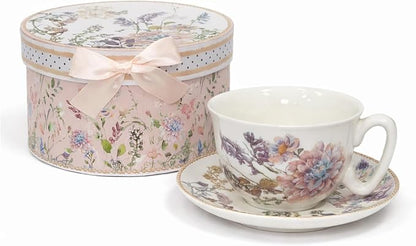 STP GOODS Bone China Tea/Coffee Cup and Saucer in Gift Box Fine Bone China - Image 4