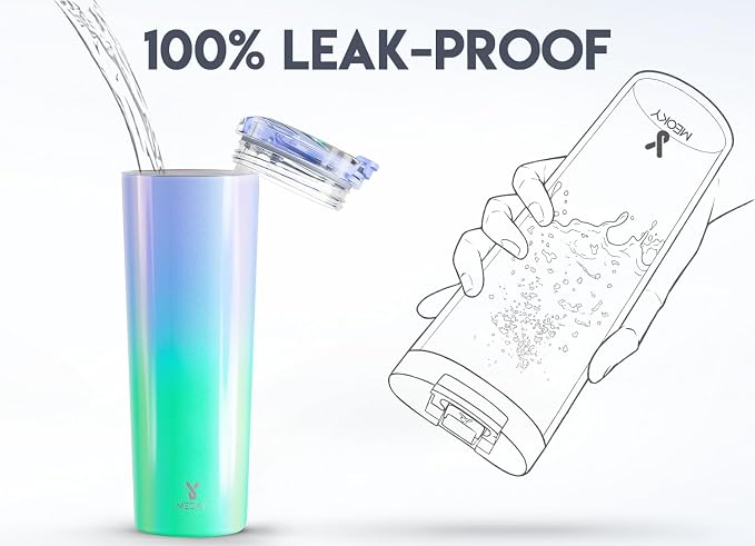 Meoky 30 oz Insulated Travel Coffee Mug: Leak Proof Lid, Fairyland | Stainless - Image 4