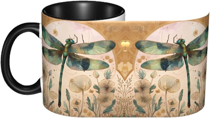 Dragonfly Coffee Mug 11 Ounce Mugs Ceramic Tea Cup Drinking Water Cups | Novelty - Image 4