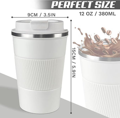 Vacuum Insulated Stainless Steel Travel Coffee Mug, Leak Proof Cup - Image 4