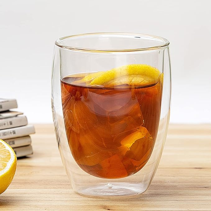 Glass Cups, Double Walled Thermo Espresso Glasses, Insulated Coffee Mugs - Image 4