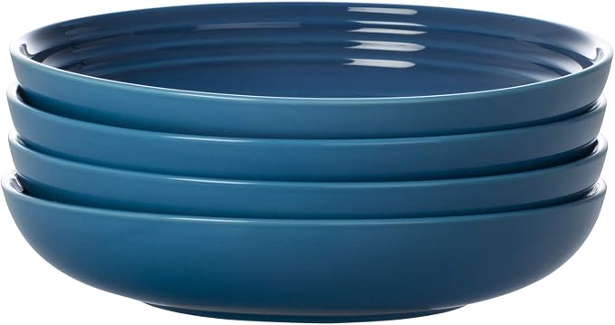 Le Creuset Stoneware Set of 4 Pasta Bowls, 8.5" each - Image 7
