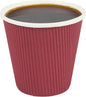 Restaurantware Ripple Wall Coffee Cups 500 Count 8 Ounce Insulated Crimson by Restaurantware