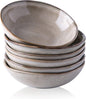 AmorArc Ceramic Cereal Bowls Set of 6, 24 oz Handmade Stoneware Bowls Set by AmorArc