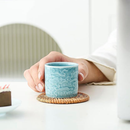 Ceramic Espresso Cups Set of 2 or 4-3oz Demitasse Cups - Image 4