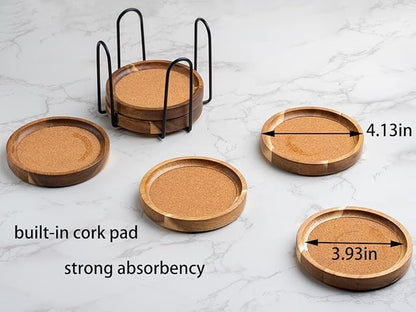 WLWNWFT Coasters for Drinks Absorbent - Image 5