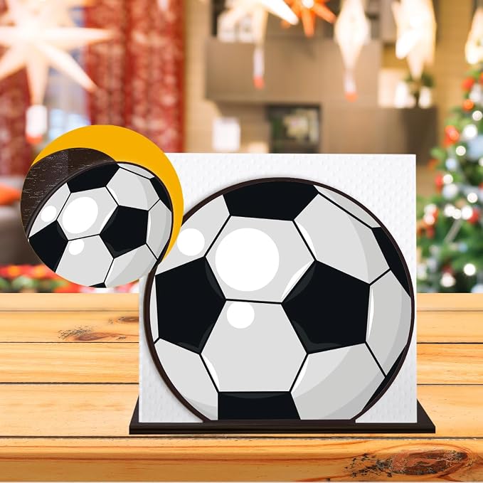 Soccer Design Napkin Holder for Table - Image 6