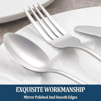 Dinner Forks, Table Forks, Flatware Forks, 8 Inches, Mirror Finish & Dishwasher - Image 4