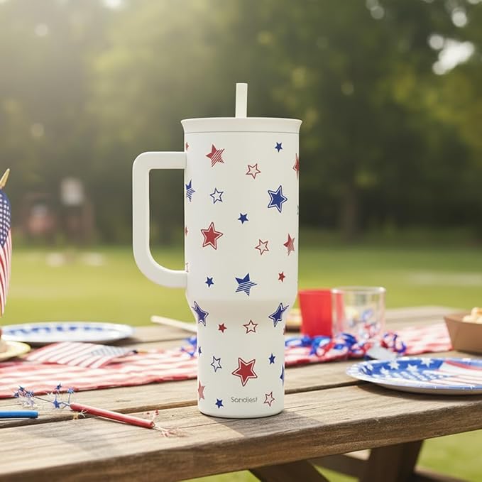 SANDJEST American Flag 40oz Tumbler - Image 7