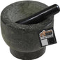 GORILLA GRIP Heavy Duty Mortar and Pestle Set with Slip Resistant Base, 2 Cup, 100% Granite Stone Molcajete Guacamole Bowl, Grind Seeds, Spices, Crush Garlic, Kitchen Muddler for Fresh Herbs, Black