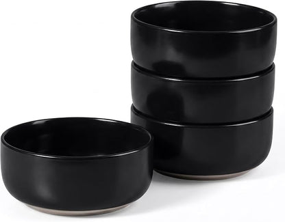 E-far Cereal Bowls Set of 4, 27oz Ceramic Deep Soup Bowls by E-far