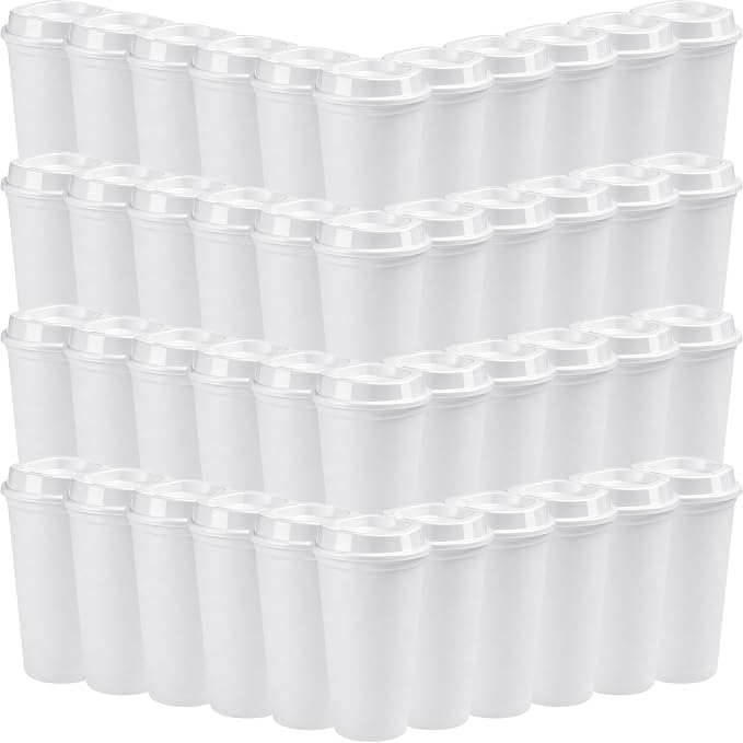 Honeydak 45 Pack 16 oz Reusable Coffee Cups by Honeydak