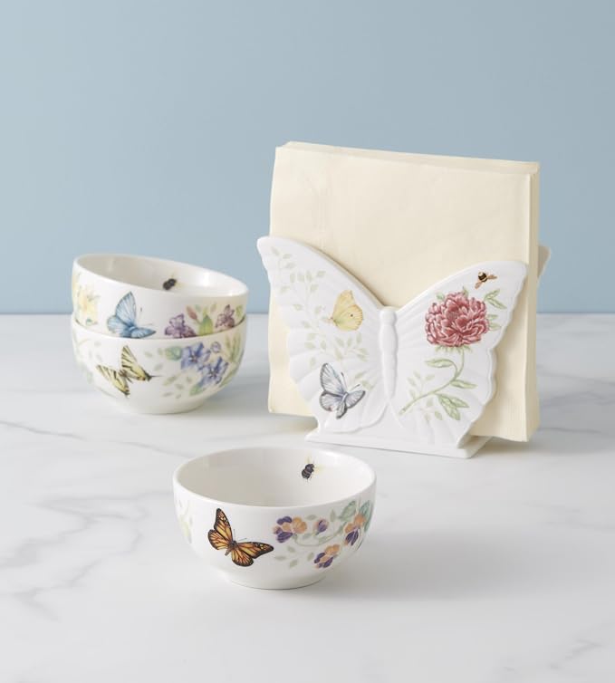 Lenox 890449 Butterfly Meadow Kitchen 3-Piece Mini Bowl Set - Image 5
