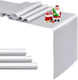 4-Pack Silver Satin Table Runner 12 x 108 Inch Long Bright and Smooth Silk by Pufogu