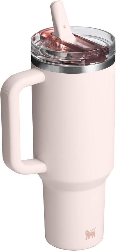 STANLEY Quencher ProTour Flipstraw Tumbler, 40 oz, Rose Quartz | Built-In Straw - Image 3