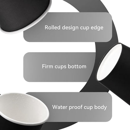 25 Pack 8 oz Disposable Paper Cups, Beverage Cups - Image 3