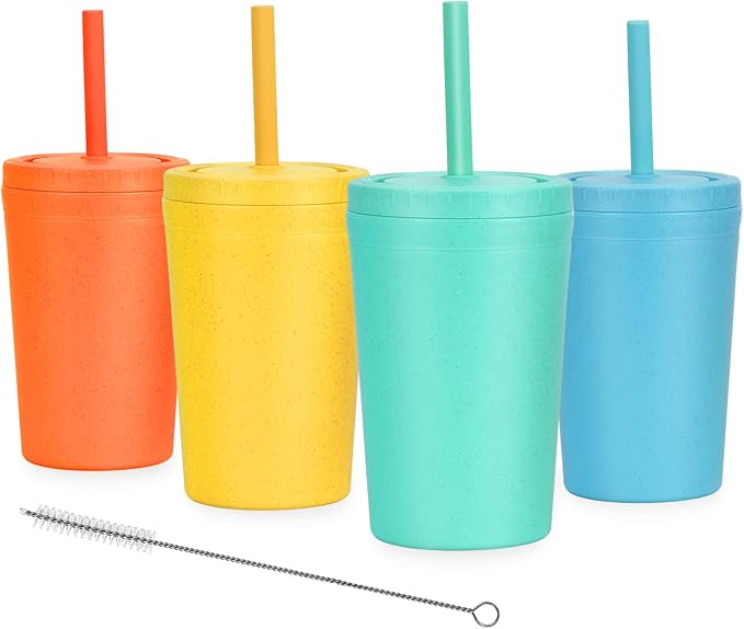 Homestockplus Reusable Wheat Straw Cups by Homestockplus