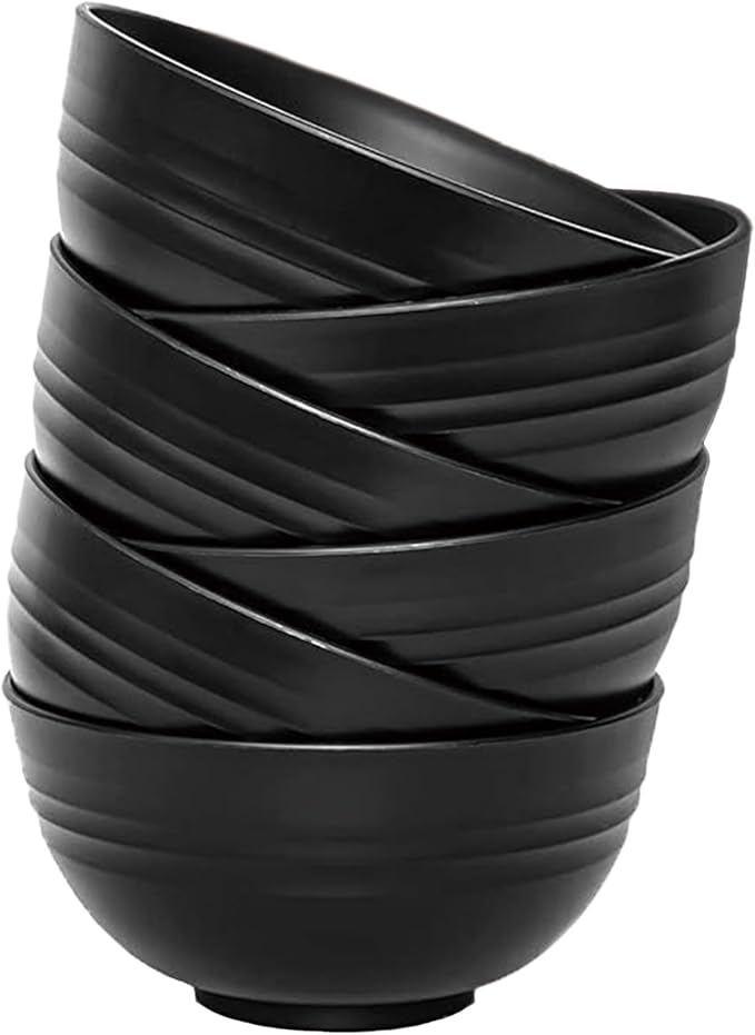 Unbreakable Wheat Straw Cereal Bowls Set of 6, 24 oz Microwave and Dishwasher by Unknown