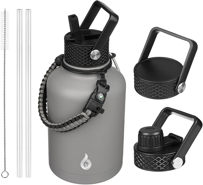 BJPKPK 50oz Large Insulated Water Bottle, Stainless Steel Water Jug | by BJPKPK
