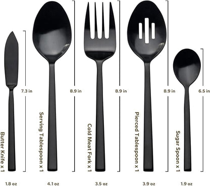 Alata Cube 45-Piece Forged Stainless Steel Flatware Set Cutlery Set - Image 6