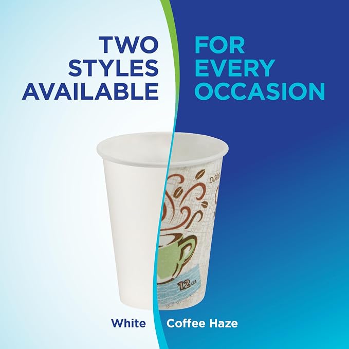 Dixie PerfecTouch Insulated Paper Hot Coffee Cups by GP Pro, 8 oz - Image 7