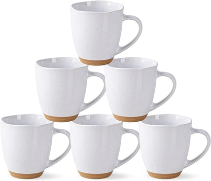 AmorArc 12oz Ceramic Coffee Mugs set of 6, Stylish Coffee Mugs by AmorArc