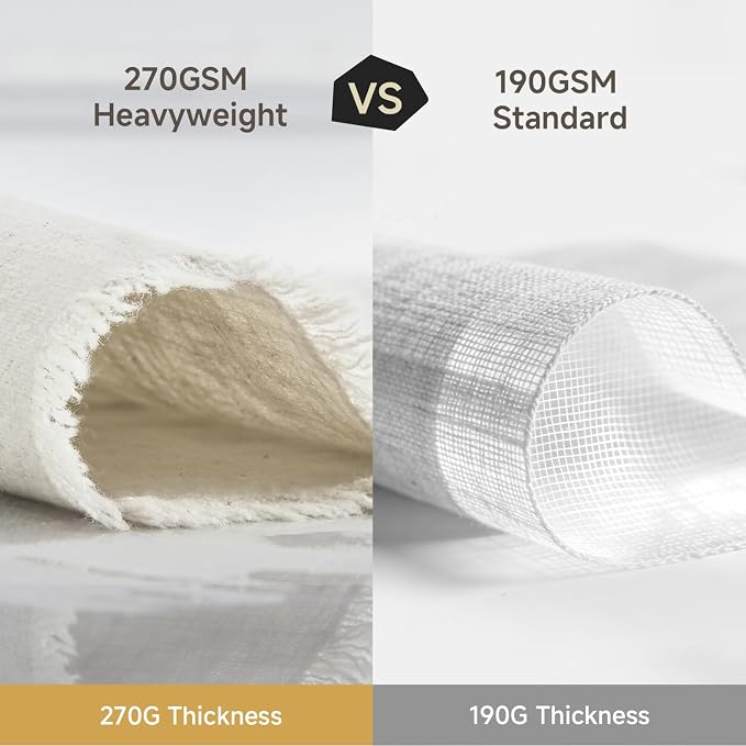 14 x 72 Inches Frayed Edge Table Runner, 270G Heavyweight Sand Washed Slub - Image 8