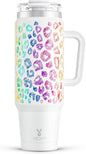 Meoky 40 oz Tumbler with Handle and Straw, Insulated Tumbler with Lid and Straw by MEOKY