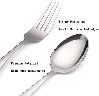 Silverware Set, 20-Piece Stainless Steel Flatware set, Tableware Cutlery Set - Image 4