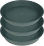 3 Pack of 20 22 inch Plant Saucer, 3.6" Depth Tray, Large Deep Garden Plastic by Bleuhome
