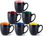 GBhome 12 oz Coffee Mugs Set of 6, Ceramic Coffee Cups- Multi-Color by GBhome