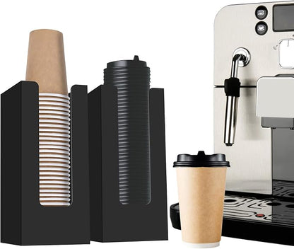 Coffee Cup Dispenser, Cup and Lid Organizer fits 5 to 16 oz Disposable Cups | - Image 9