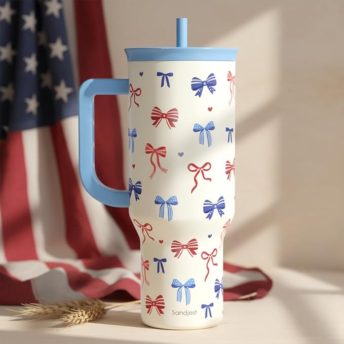 SANDJEST American Flag 40oz Tumbler - Image 7