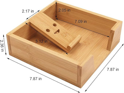HTB Napkin Holder for Table, Napkin Organizer for Kitchen, Paper Napkin Holder Flat Napkin Basket