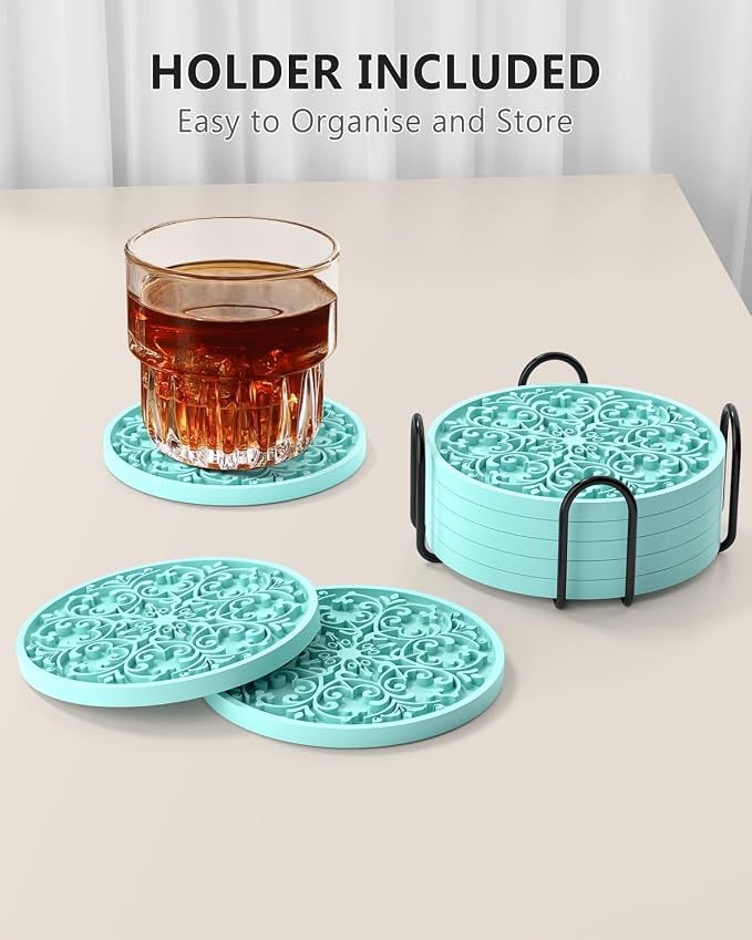 Drink Coasters, Coasters Set of 6 - Image 7