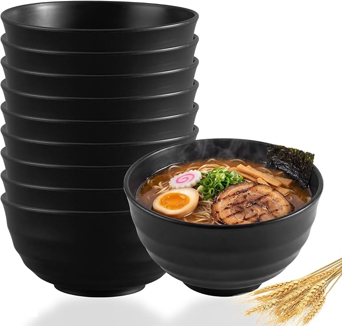 60oz Wheat Straw Bowls, Unbreakable Large Capacity Serving Bowls, Microwave & by Unknown