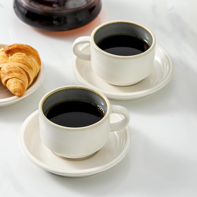JIEMEI HOME Porcelain Stackable Espresso Cups - Image 6