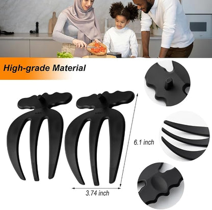 Salad Hands 2 Pack Plastic Salad Mixer Salad Servers Salad Claw - Image 2